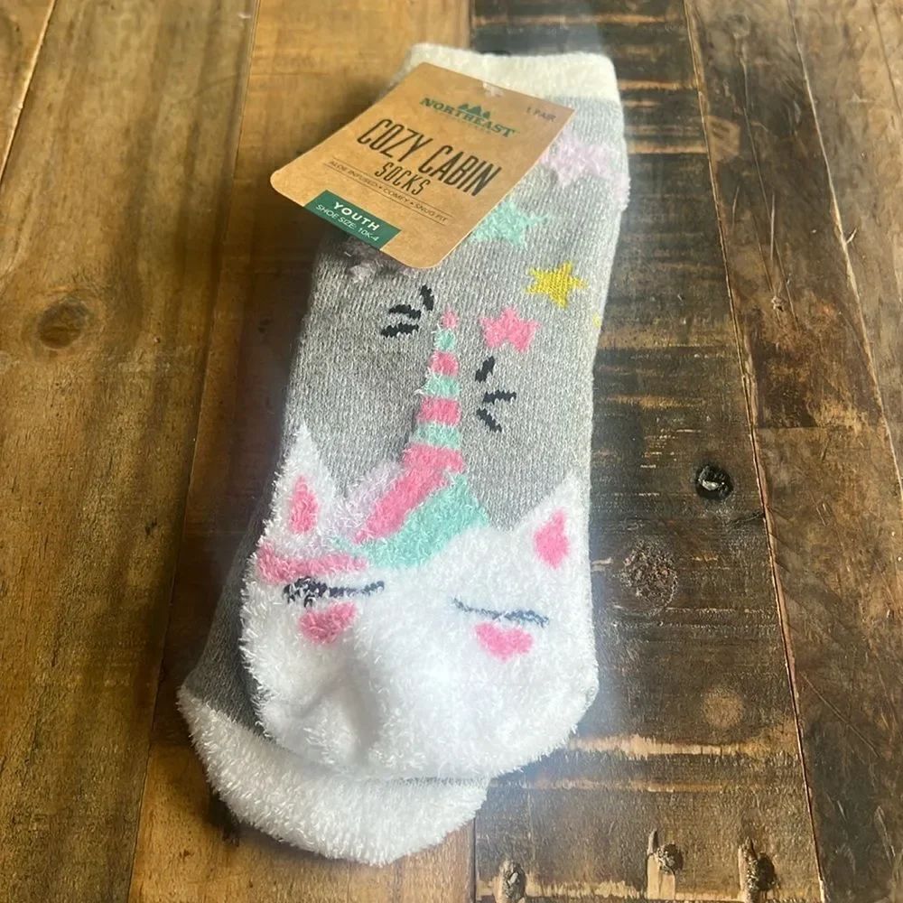 Youth Cozy Cabin Novelty Socks Size 10k-4